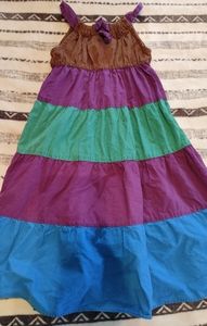 Girl's multicolor maxi dress size 5